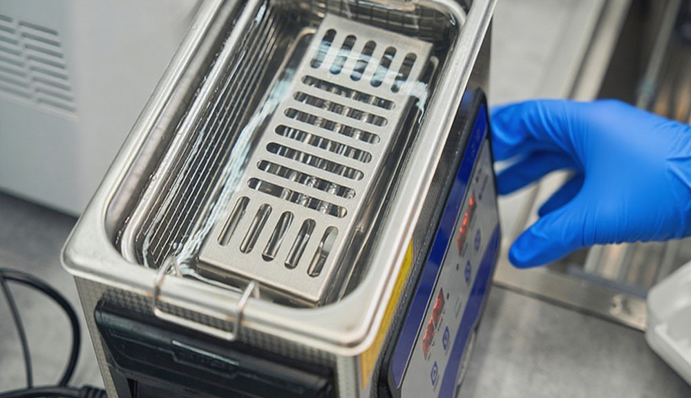 cleaning-operation-of-skymen-ultrasonic-cleaner-for-dental-instruments